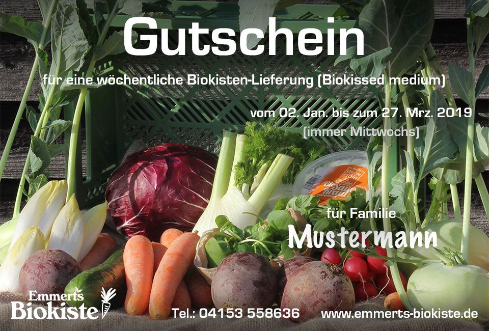 Biokiste verschenken | Gutschein Biokiste
