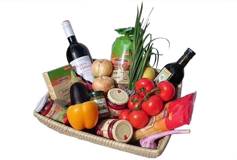 Biokiste verschenken | Geschenkkorb "Pasta"